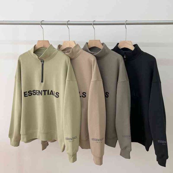 men hoodie god double thread essentials high collar half zipper high street loose fashion brand fog sweater women cute sweet star sweaters, Black
men hoodie god double thread essentials high collar half zipper high street loose fashion brand fog sweater women cute sweet star sweaters, Black