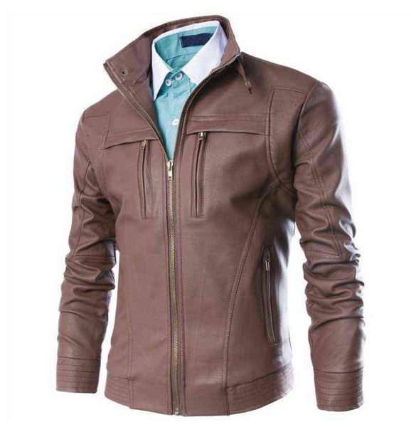casual fashion streetwear stand collar mens faux leather jackets euro slim zippers male pu leather outerwear coats plus size 4xl t220728, Black
casual fashion streetwear stand collar mens faux leather jackets euro slim zippers male pu leather outerwear coats plus size 4xl t220728, Black