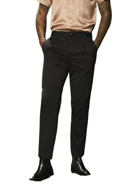 men slant pocket tailored pants s6tg#, Black
men slant pocket tailored pants s6tg#, Black