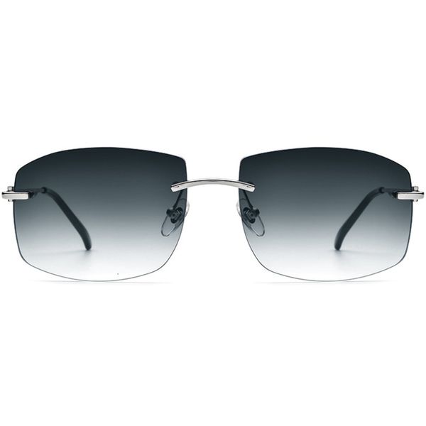 sunglasses women's fashion metal frameless light nylon lens tidal large size, White;black
sunglasses women's fashion metal frameless light nylon lens tidal large size, White;black