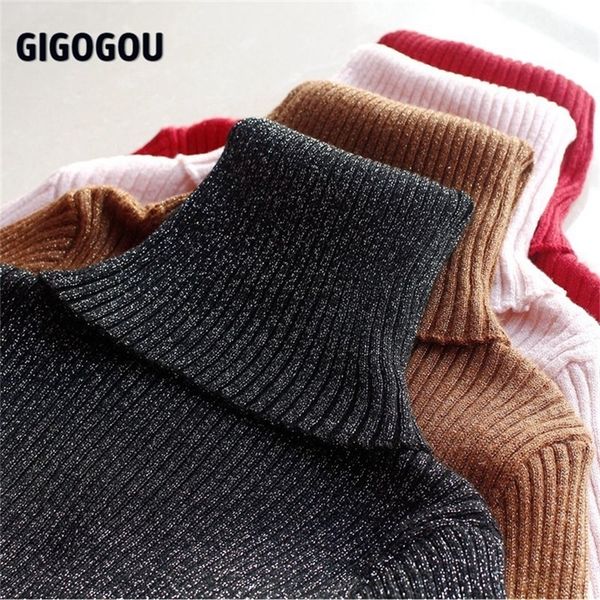 glitter turtleneck women pullover sweater high elasticity knitted ribbed slim jumper autumn winter basic female sweater 201223, White;black
glitter turtleneck women pullover sweater high elasticity knitted ribbed slim jumper autumn winter basic female sweater 201223, White;black