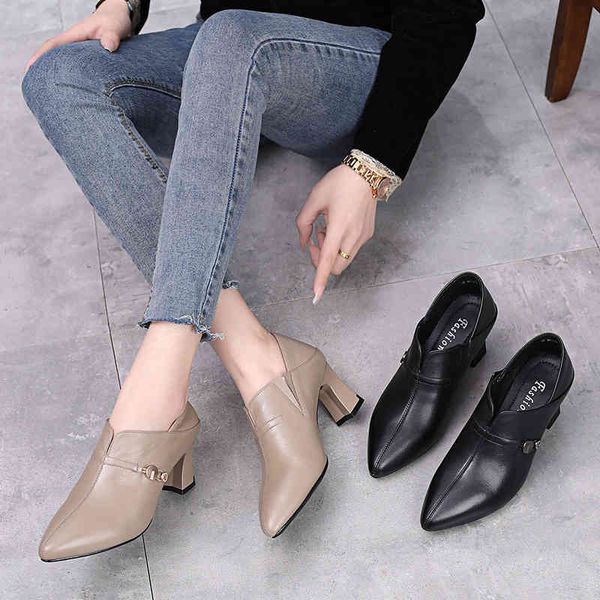 dress shoes spring and autumn women's shoes british style soft soled small leather versatile high-heeled pointed deep mouth thick 1rv7, Black
dress shoes spring and autumn women's shoes british style soft soled small leather versatile high-heeled pointed deep mouth thick 1rv7, Black