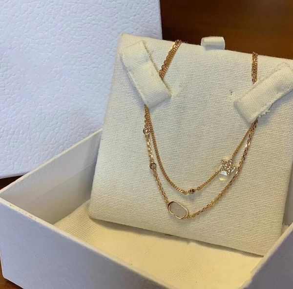 the luxury jewelry or gold chain pendants hipping bijoux designer original packaging letter d star double layer necklace, Silver
the luxury jewelry or gold chain pendants hipping bijoux designer original packaging letter d star double layer necklace, Silver