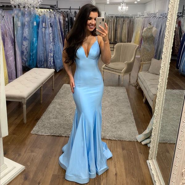 sky blue mermaid evening dresses spaghetti strap backless floor length prom long formal party gowns robe-de-soiree, Black;red
sky blue mermaid evening dresses spaghetti strap backless floor length prom long formal party gowns robe-de-soiree, Black;red