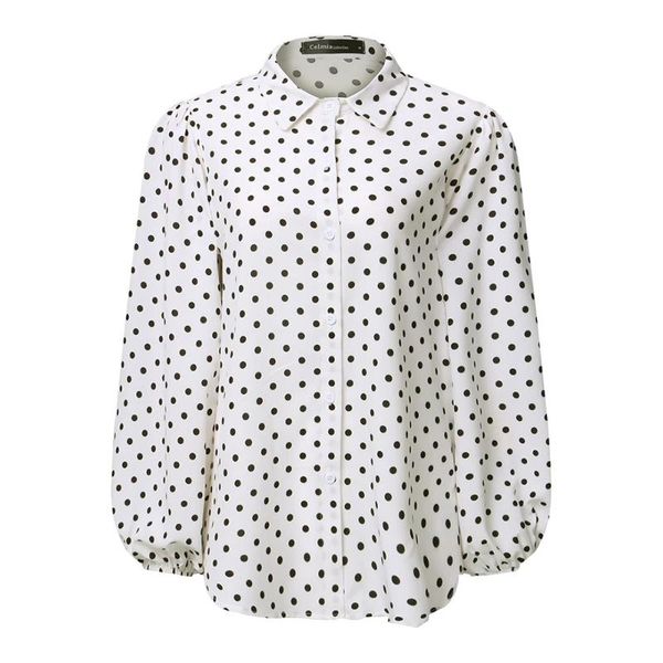 women's blouses & shirts spring women polka dot black sashes long lantern sleeve white big size ladies fashion elegant casual shirt
women's blouses & shirts spring women polka dot black sashes long lantern sleeve white big size ladies fashion elegant casual shirt