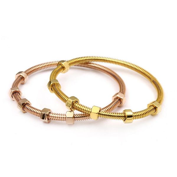 screw bangles titanium steel oval couple women no stone rose gold bracelets femme bijoux pulseira without box2962, Golden;silver
screw bangles titanium steel oval couple women no stone rose gold bracelets femme bijoux pulseira without box2962, Golden;silver