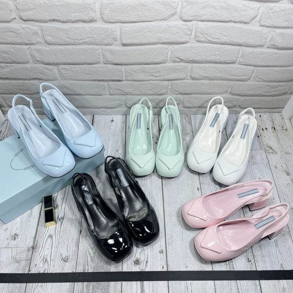 2023 new fashion luxury designers elegant patent leather single shoe letter triangles cat heel ankle straps sandal women high heels banquet, Black
2023 new fashion luxury designers elegant patent leather single shoe letter triangles cat heel ankle straps sandal women high heels banquet, Black