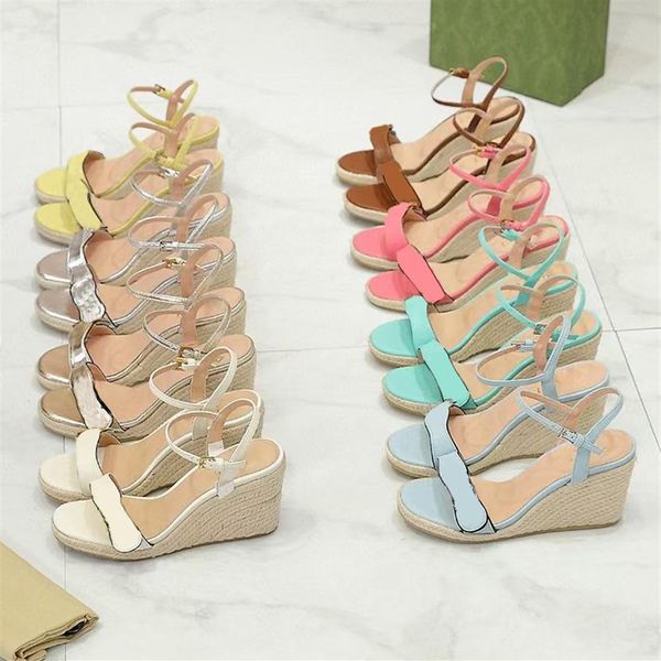 brand women sandals high heels leather platform slide sandal black white yellow red blue pink green designer wedge 8-13cm heel hei245z
brand women sandals high heels leather platform slide sandal black white yellow red blue pink green designer wedge 8-13cm heel hei245z
