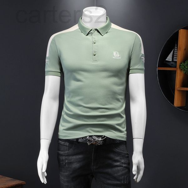 men's t-shirts designer 2022 spring summer men's mercerized cotton short sleeve t-shirt lapel slim fit color matching short sleeve, White;black
men's t-shirts designer 2022 spring summer men's mercerized cotton short sleeve t-shirt lapel slim fit color matching short sleeve, White;black