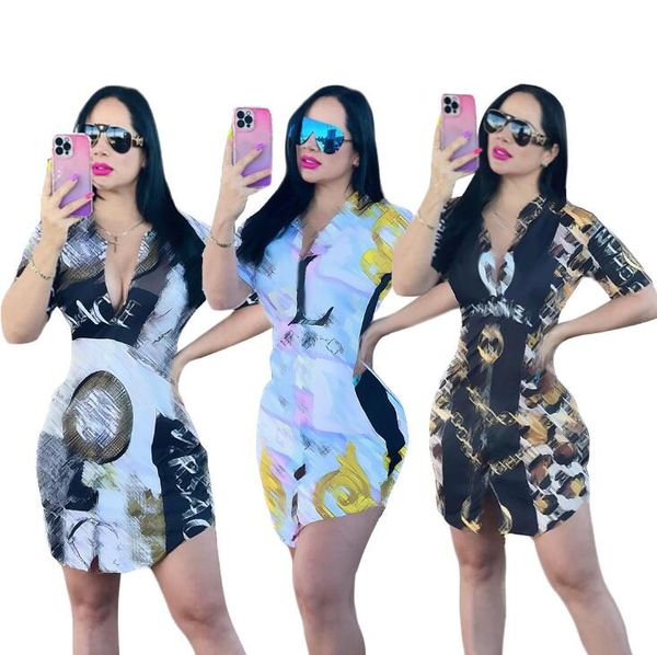 european and american women's dresses fashion digital colorful short sleeve printed shirt, Black;gray
european and american women's dresses fashion digital colorful short sleeve printed shirt, Black;gray