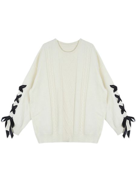 women harajuku chic sweater autumn office lady long sleeve sweater jumpers loose sweaters, White;black
women harajuku chic sweater autumn office lady long sleeve sweater jumpers loose sweaters, White;black