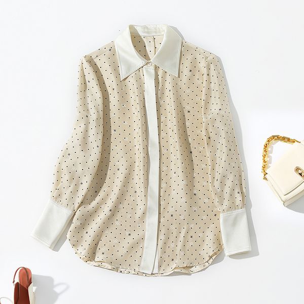 women's blouses & shirts silk shirt long sleeve spring and summer wave dot printing foreign style small high sense mulberry silk m0ho, White
women's blouses & shirts silk shirt long sleeve spring and summer wave dot printing foreign style small high sense mulberry silk m0ho, White