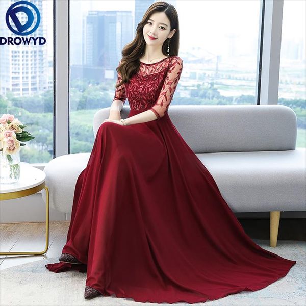 womens elegant vintage burgundy pleated long dress summer floral hollow out chiffon evening party maxi dresses vestidos, Black;gray
womens elegant vintage burgundy pleated long dress summer floral hollow out chiffon evening party maxi dresses vestidos, Black;gray