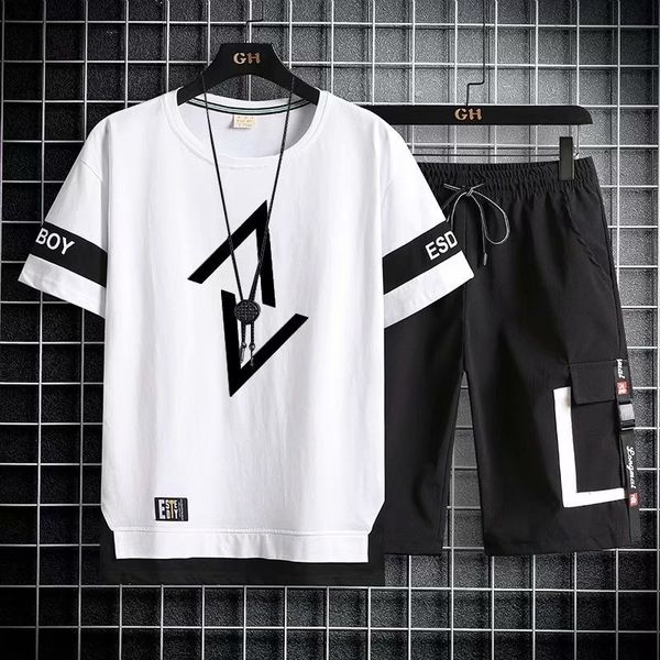 japan fashion men s sets summer tracksuit short sleeve t shirts sport shorts suit casual clothing s joggers 220526, Gray
japan fashion men s sets summer tracksuit short sleeve t shirts sport shorts suit casual clothing s joggers 220526, Gray