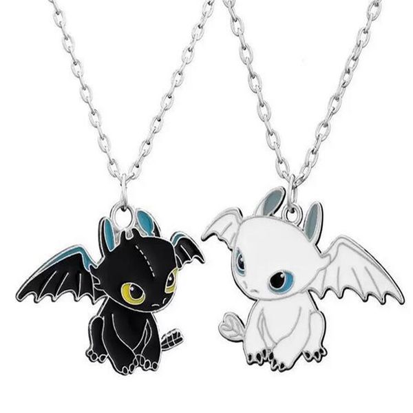 new fashion cartoon enamel black and white flying double dragon necklace personality couple choker pendant sweater chain jewelry punk hip ho, Silver
new fashion cartoon enamel black and white flying double dragon necklace personality couple choker pendant sweater chain jewelry punk hip ho, Silver