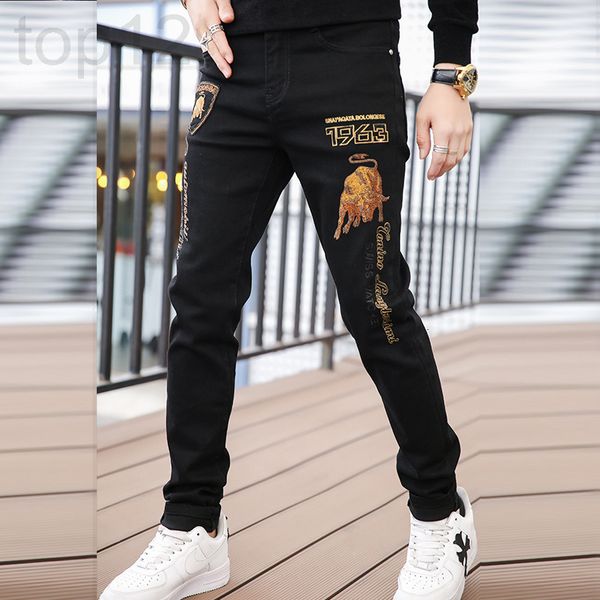 men's jeans designer fashion brand new autumn personalized badge diamond slim fit leggings handsome black denim pants trend 3yxa, Blue
men's jeans designer fashion brand new autumn personalized badge diamond slim fit leggings handsome black denim pants trend 3yxa, Blue
