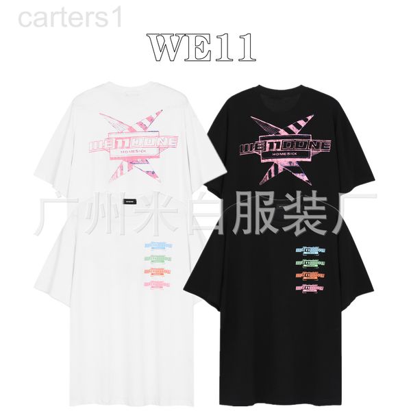 men's t-shirts designer color bullet screen small letter printing we11done korean fashion brand round neck loose men's and women&#, White;black
men's t-shirts designer color bullet screen small letter printing we11done korean fashion brand round neck loose men's and women&#, White;black