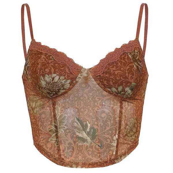 women's tanks & camis fashion vintage floral print strap mesh women camisole v neck lace trim see through summer crop towomen's, White
women's tanks & camis fashion vintage floral print strap mesh women camisole v neck lace trim see through summer crop towomen's, White