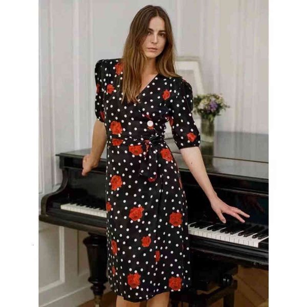 casual dresses polka dot vintage summer arrival black rose print v-neck lace up puff sleeve wrap midi wraw, Black;gray
casual dresses polka dot vintage summer arrival black rose print v-neck lace up puff sleeve wrap midi wraw, Black;gray