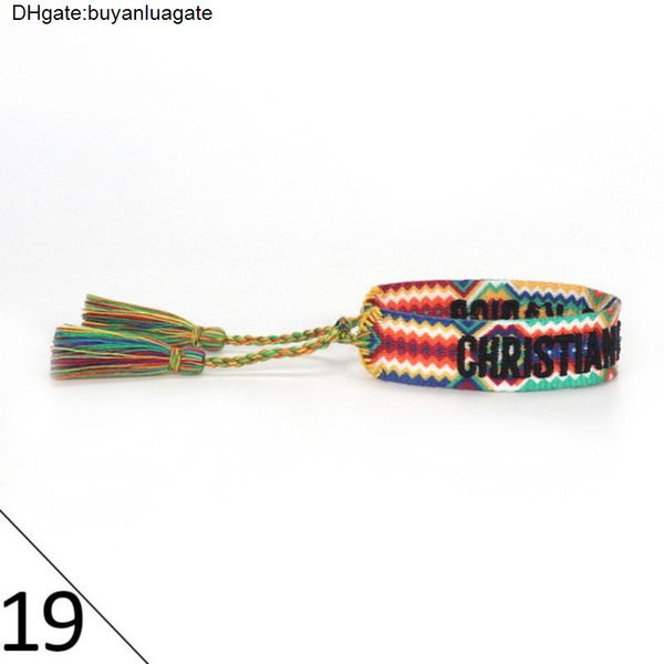 brand luxury braided bracelet adjustable woven friendship bangle for womens mens designer letter embroidery rope bracelets jewelry gift code, Golden;silver
brand luxury braided bracelet adjustable woven friendship bangle for womens mens designer letter embroidery rope bracelets jewelry gift code, Golden;silver
