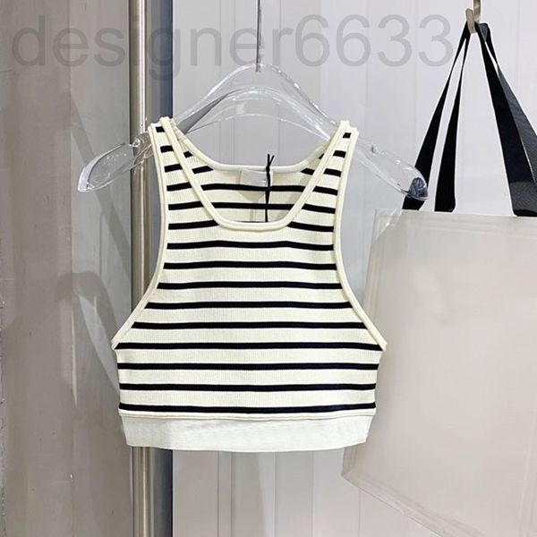 women's tanks & camis designer open navel vest spring and summer trend letter stripe slim fit sports leisure bottoming women, White
women's tanks & camis designer open navel vest spring and summer trend letter stripe slim fit sports leisure bottoming women, White
