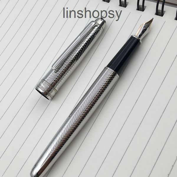 yamalang luxury metal pens smoothly full silver middle nib fountain 4810a pen with ink converter-pen ti9s
yamalang luxury metal pens smoothly full silver middle nib fountain 4810a pen with ink converter-pen ti9s
