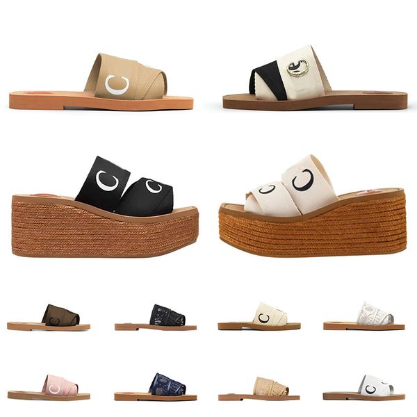 fashion loafer slippers designer women woody mules wedge flat slipper high heeled woven lace canvas summer beach slide lady luxury sandals s, Black
fashion loafer slippers designer women woody mules wedge flat slipper high heeled woven lace canvas summer beach slide lady luxury sandals s, Black