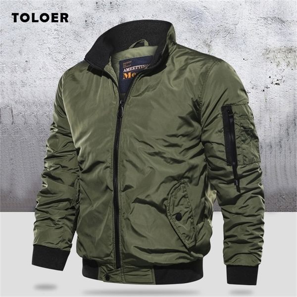 military jacket men s slim bomber jacket aurumn winter men outerwear casual long sleeve jackes and coats mens clothing plus size lj201013, Black;brown
military jacket men s slim bomber jacket aurumn winter men outerwear casual long sleeve jackes and coats mens clothing plus size lj201013, Black;brown
