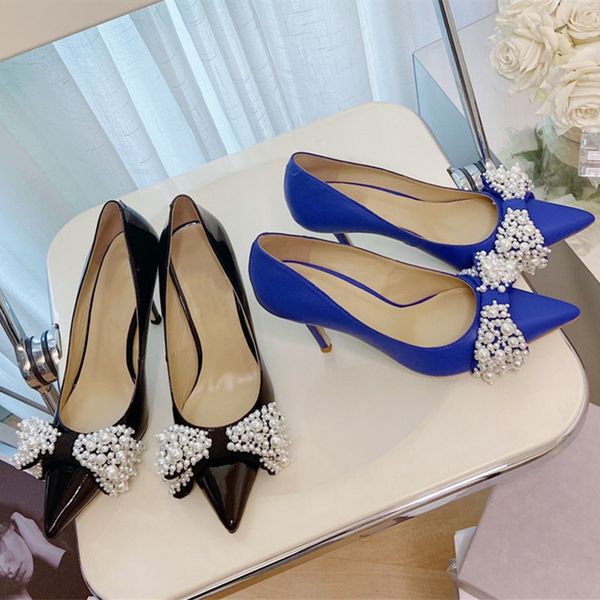 designer pointed pearl high heels sandals casual fashion sandals summer luxury comfortable party women genuine leather brand slipper box new, Black
designer pointed pearl high heels sandals casual fashion sandals summer luxury comfortable party women genuine leather brand slipper box new, Black