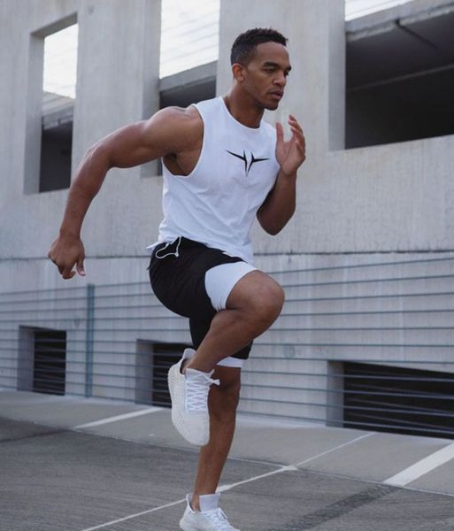 summer mens tracksuits leisure running gym training sports ice quick drying clothes set sleeveless vest and double-layer shorts 2-piece set, Gray
summer mens tracksuits leisure running gym training sports ice quick drying clothes set sleeveless vest and double-layer shorts 2-piece set, Gray