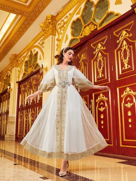 floral embroidery rhinestone cold shoulder mesh dress o64s#, Black;gray 
floral embroidery rhinestone cold shoulder mesh dress o64s#, Black;gray