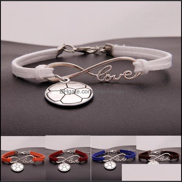 charm bracelets 10pcs/lot infinity love 8 football motion pendant women/men simple bracelets/bangles jewelry gift n5 drop d jewelshops dhdy5, Golden;silver
charm bracelets 10pcs/lot infinity love 8 football motion pendant women/men simple bracelets/bangles jewelry gift n5 drop d jewelshops dhdy5, Golden;silver