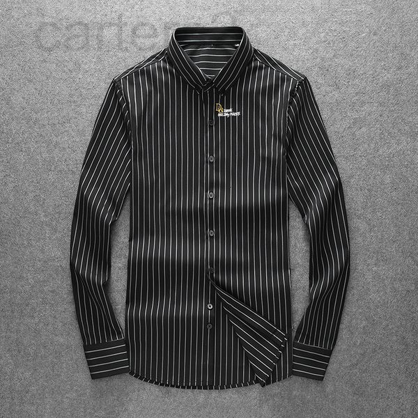 men's casual shirts designer zh407 lili's family mainly promotes spring long sleeved shirt stripes skvp2022, White;black
men's casual shirts designer zh407 lili's family mainly promotes spring long sleeved shirt stripes skvp2022, White;black