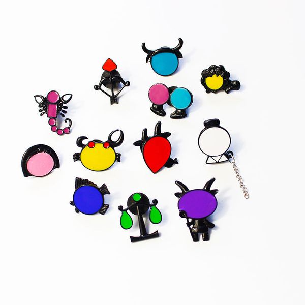 creative constellation brooch ins fashion cartoon constellation logo personalized bag clothing decoration, Blue
creative constellation brooch ins fashion cartoon constellation logo personalized bag clothing decoration, Blue