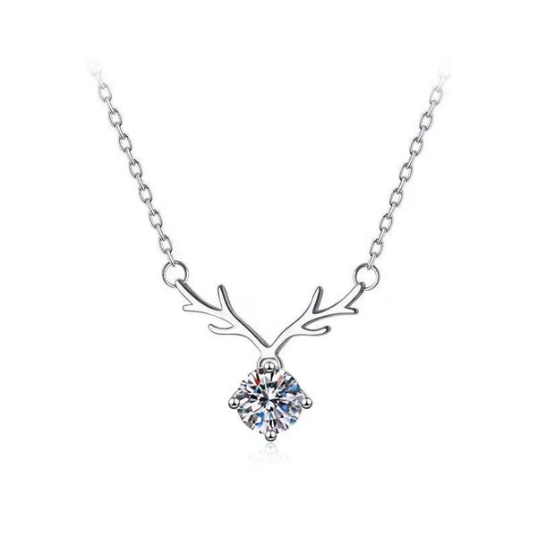 other trendy real 1 d color moissanite diamond antlers necklace women jewelry 100% 925 sterling silver valentine's day
other trendy real 1 d color moissanite diamond antlers necklace women jewelry 100% 925 sterling silver valentine's day