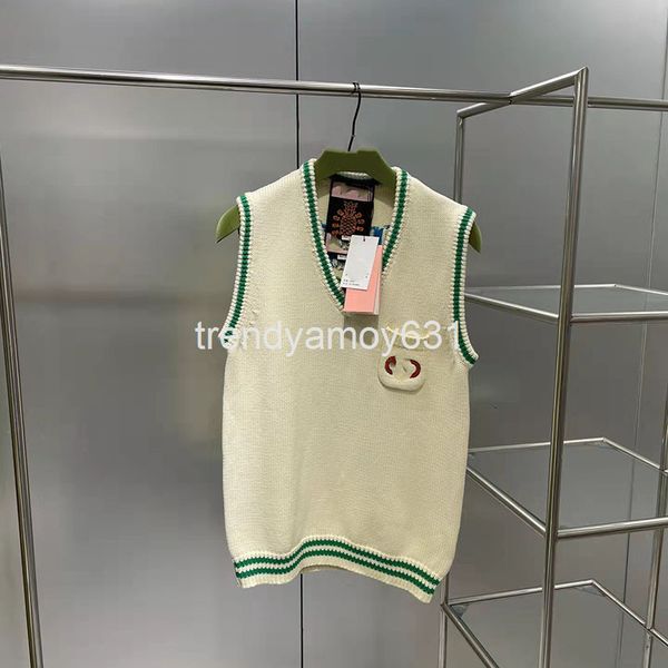 women's knits & tees early spring v-neck cardigan letter pineapple embroidery loose vest men and women can wear wool knitting, White
women's knits & tees early spring v-neck cardigan letter pineapple embroidery loose vest men and women can wear wool knitting, White