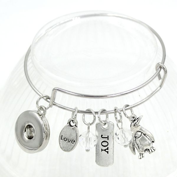 wholesale interchangeable 18mm snap jewelry expandable wire bracelet inspiration love joy penguin bracelets for women gifts pulsera, Golden;silver
wholesale interchangeable 18mm snap jewelry expandable wire bracelet inspiration love joy penguin bracelets for women gifts pulsera, Golden;silver