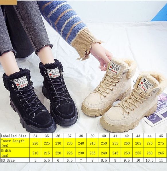 women snow boots beige plush warm fur causal boots shoes sneakers ankle booties platform thick sole lace up winter shoes, Black;yellow
women snow boots beige plush warm fur causal boots shoes sneakers ankle booties platform thick sole lace up winter shoes, Black;yellow