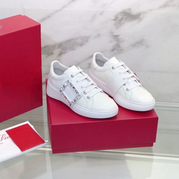 2022 new luxury brand shoe square buckle platform sneakers comfortable casual white shoes with box, Black
2022 new luxury brand shoe square buckle platform sneakers comfortable casual white shoes with box, Black