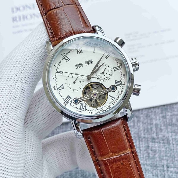 multi-function swiss designer watch trend big flywheel ten brand men's mechanical watch, Slivery;brown
multi-function swiss designer watch trend big flywheel ten brand men's mechanical watch, Slivery;brown