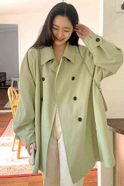 women's trench coats korean style spring autumn turn down collar double breasted casual loose jacket for women ladies solid color outwe, Tan;black
women's trench coats korean style spring autumn turn down collar double breasted casual loose jacket for women ladies solid color outwe, Tan;black