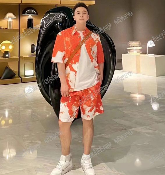 22ss men women designers casual shirts paris camouflage tie dye print cotton short sleeve crew neck streetwear xinxinbuy orange blue xs-l, White;black
22ss men women designers casual shirts paris camouflage tie dye print cotton short sleeve crew neck streetwear xinxinbuy orange blue xs-l, White;black