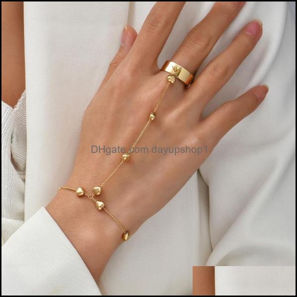 link chain bracelets jewelry link simple heart pendant connected gold metal wide finger ring for women hand harness j dhrod, Black
link chain bracelets jewelry link simple heart pendant connected gold metal wide finger ring for women hand harness j dhrod, Black