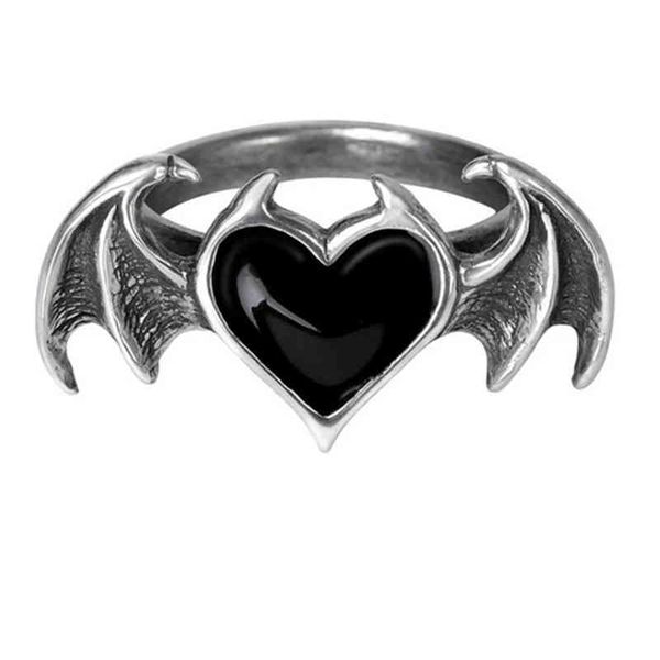 jewelry ring korean fashion gothic heart wing women s for vintage hip hop punk female devil wings party gift set, Golden;silver
jewelry ring korean fashion gothic heart wing women s for vintage hip hop punk female devil wings party gift set, Golden;silver