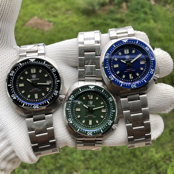 steeldive steel diving watch sports mechanical waterproof thin abalone 6105 two color luminous, Slivery;brown
steeldive steel diving watch sports mechanical waterproof thin abalone 6105 two color luminous, Slivery;brown