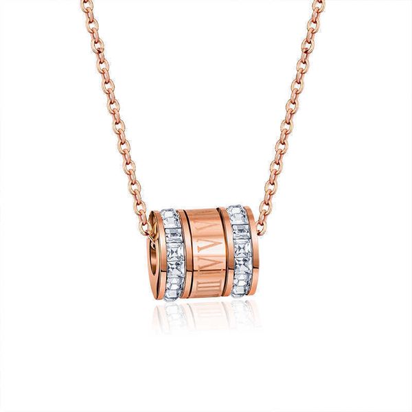 women's roman numeral crystal necklace, classic luxury, fashionable stainless steel pendant, new 2021 jewelry, Silver
women's roman numeral crystal necklace, classic luxury, fashionable stainless steel pendant, new 2021 jewelry, Silver
