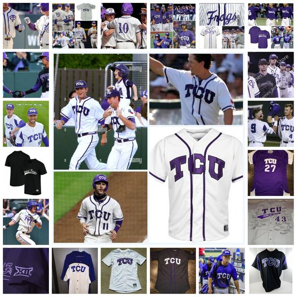2022 ncaa custom tcu horned frogs baseball jersey 10 hunter teplanszky 11 garrison berkley 12 david bishop 13 mason speaker 15 riley corneli, Black
2022 ncaa custom tcu horned frogs baseball jersey 10 hunter teplanszky 11 garrison berkley 12 david bishop 13 mason speaker 15 riley corneli, Black