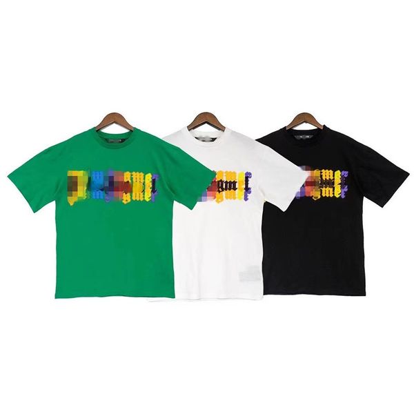 22ss tide brand pa men's and women's t-shirt palm gradient blur colorful angel letter round neck short-sleeved tshirt cotton hip-h, White;black
22ss tide brand pa men's and women's t-shirt palm gradient blur colorful angel letter round neck short-sleeved tshirt cotton hip-h, White;black