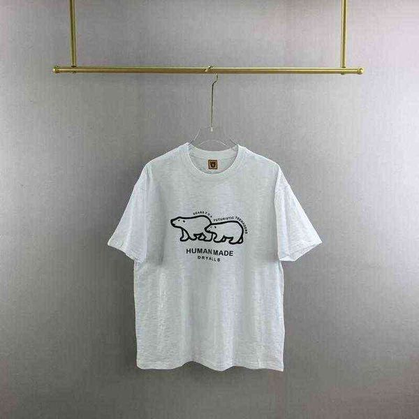 22ss hand painted bear print human made t shirt men women eu size 100% cotton tees fashion summer mon comptec11, White;black
22ss hand painted bear print human made t shirt men women eu size 100% cotton tees fashion summer mon comptec11, White;black