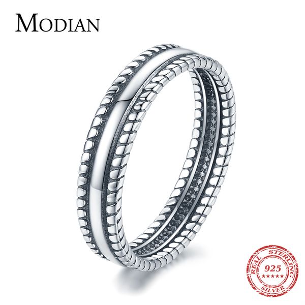 modian vintage exquisite stackable ring pure 925 sterling silver twist design charm finger for girls women jewelry anillo 220716, Slivery;golden
modian vintage exquisite stackable ring pure 925 sterling silver twist design charm finger for girls women jewelry anillo 220716, Slivery;golden